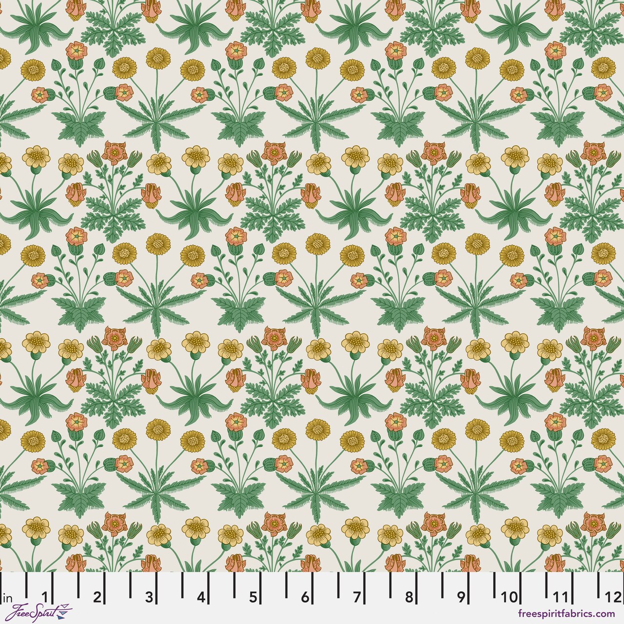 Daisy in Ivory (pwwm088.ivory) | Buttermere | The Original Morris & Co | Free Spirit